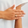 Billede af Studio Z "Lace" ring forgyldt sølv m. cz (str. 50-60)
