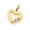 Billede af Vedhæng hjerte, brill. 0,03 w/vs. 14 kt.