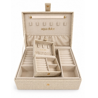 Billede af Aqua Dulce Big Jewellery Box - Sand smykkeskrin