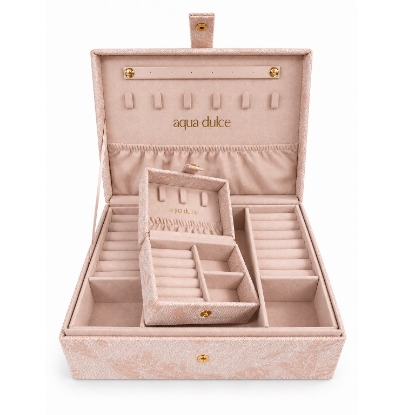 Billede af Aqua Dulce Big Jewellery Box - Rose smykkeskrin