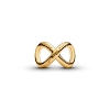 Billede af Pandora Forever & Always Uendelighedscharm forgyldt metalblanding