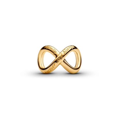 Billede af Pandora Forever & Always Uendelighedscharm forgyldt metalblanding