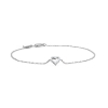 Billede af Mads Z "Tender Heart" armbånd sølv m. cz (16+2 cm)