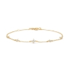 Billede af Mads Z "Milkyway" armbånd 8 kt. guld m. cz (16+2 cm) 