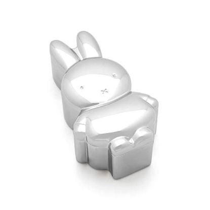 Billede af Nordahl Andersen Tand- /Hårlokæske Miffy sølvfarvet (liggende)