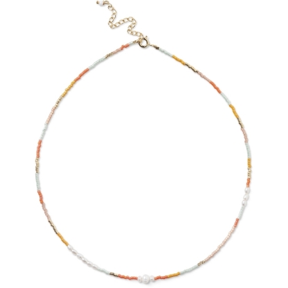 Billede af ENAMEL Copenhagen Petra - Coralia halskæde forgyldt stål (40+5 cm)