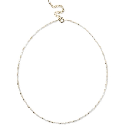Billede af ENAMEL Copenhagen Petra - Daisy halskæde forgyldt stål (40+5 cm)