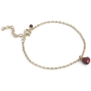 Billede af ENAMEL Copenhagen Grand Amore Bordeaux armbånd forgyldt messing (15+4 cm)
