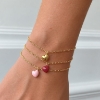 Billede af ENAMEL Copenhagen Grand Amore armbånd forgyldt messing (15+4 cm)