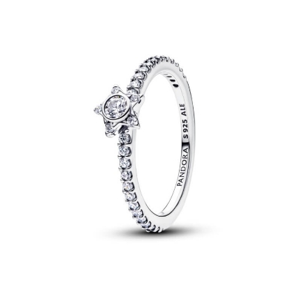 Billede af Pandora Funklende Stjerne Pavé ring sølv m. cz (str. 48-60)