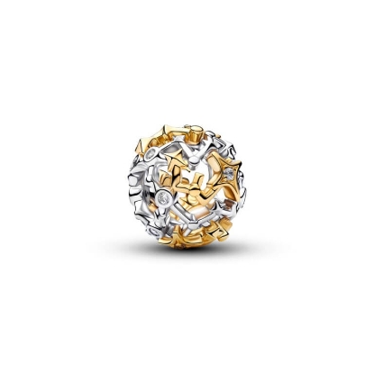Billede af Pandora Stjernebillede Openwork sølv + forgyldt metalblanding m. cz