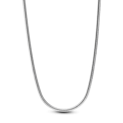 Billede af Pandora Slank Slangehalskæde sølv (45-70 cm)