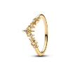 Billede af Pandora Tiara Stjerner ring forgyldt metalblanding m. cz (str. 48)