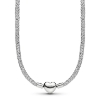Billede af Pandora Funklende Mesh halskæde m. hjertelås platinbelagt metalblanding m. cz (45 cm)
