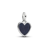 Billede af Pandora Blåt Hjerte charm platinbelagt metalblanding