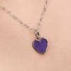 Billede af Pandora Lilla Hjerte charm platinbelagt metalblanding