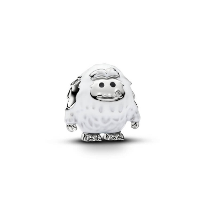 Billede af Pandora Sneklædt Yeti charm platinbelagt metalblanding m. emalje + cz