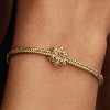 Billede af Pandora Snefnug charm forgyldt metalblanding m. cz