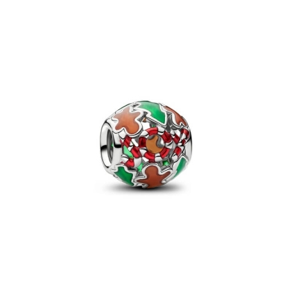 Billede af Pandora Julestemning Openwork charm platinbelagt metalblanding m. emalje
