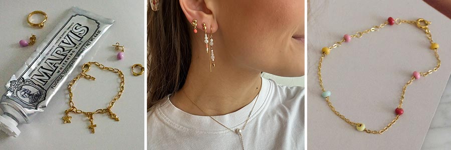 ENAMEL charms, øreringe og Lola armbånd
