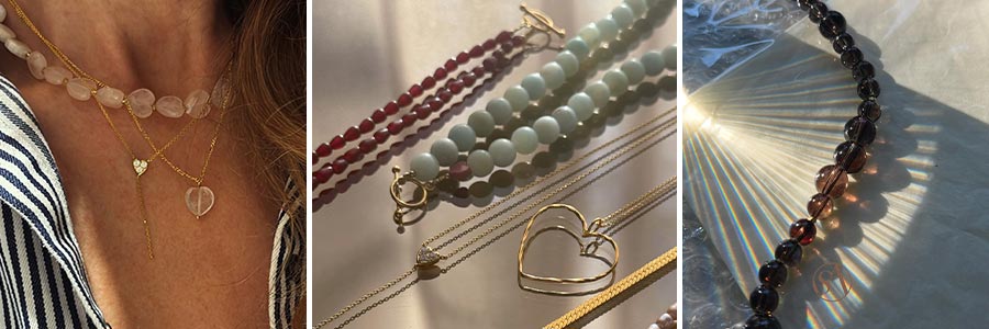 STINE A halskædestyling samt fritlæggende halskæder