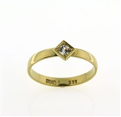 Ring m. carre fatn. brill. 0,03 w/vs