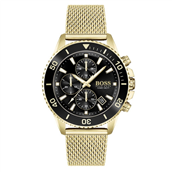 BOSS Admiral herreur stål gulddoublé 45mm 10bar