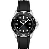 BOSS herreur Ace Athleisure stål sort gummirem 20bar 43mm