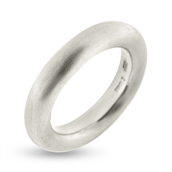 Ring, 5 mm. 3/4 rund tråd, massiv,  925 s.