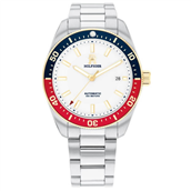 Tommy Hilfiger TH85 herreur automatik stål hvid skive 40mm 10bar