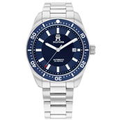 Tommy Hilfiger TH85 herreur automatik stål blå skive 40mm 10bar