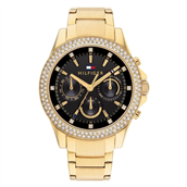 Tommy Hilfiger Haven Le dameur stål gulddoublé lænke 38mm mineralglas 3bar