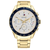 Tommy Hilfiger Owen herreur stål gulddoublé lænke 46mm 5atm