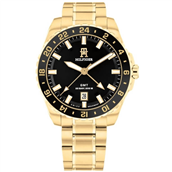 Tommy Hilfiger TH85 GMT herreur stål gulddoublé 41mm 20bar
