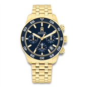 Tommy Hilfiger TH85 Chrono herreur stål gulddoublé 41mm 5bar