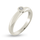 Ring m. syn sten 2½ m/m. 14 kt. hvg.