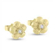 Ørestik hyldeblomst, 8,4 mm. 2* 0,05 w/vs 14 kt.