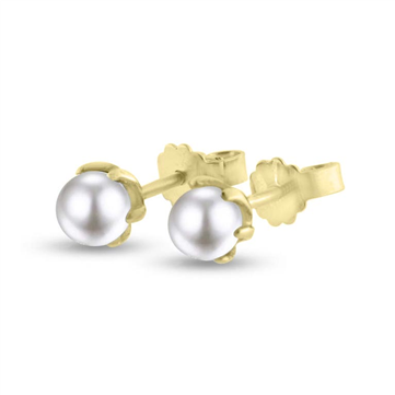 Ørestik perler, grabber sv. kp.  5-5½ mm 14 kt
