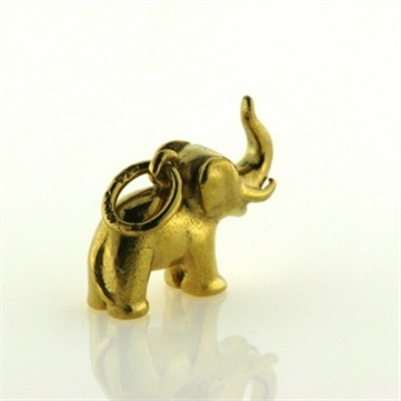 Vedhæng elefant (lg. 18 mm.)  14 kt. facon 7,5 gr (prisen er excl. guld)
