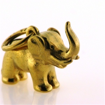 Vedhæng elefant (lg. 18 mm.)  14 kt. facon 7,5 gr (prisen er excl. guld)