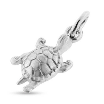 Vedhæng med skildpadde i sølv