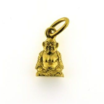 Vedhæng Budda (hj. 13 mm) 8 kt facon 4,0 gr