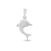Vedhæng delfin i sølv