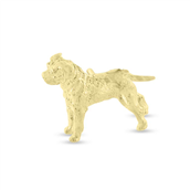 Tie tack Rottweiler hund  8 kt.