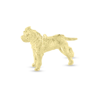 Tie tack Rottweiler hund  8 kt.