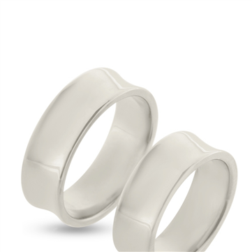 Vielses & Forlovelses ringe, D-ring med 14 kt. fatning, brill. 0,08 w/vs. hulkilet br. 7,3 mm. 925 s.