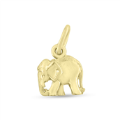 Vedhæng elefant lg. 10 mm. i forgyldt sølv