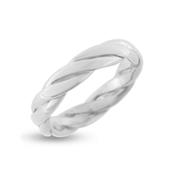 Ring snoet tråd (3 tråde) br. 4,9 mm. 925s