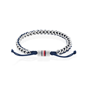 Tommy Hilfiger flettet armbånd metal og nylon