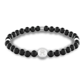 Tommy Hilfiger TH85 Beads armbånd med sorte perler stål (18,5 cm)